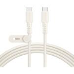 編み込みケーブル 急速充電 データ転送対応 USB-C to USB-C 2m 2年保証 MOT-AMICC200Z-AM MOTTERU