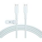 編み込みケーブル 急速充電 データ転送対応 USB-C to USB-C 2m 2年保証 MOT-AMICC200Z-GB MOTTERU