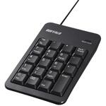 有線テンキーボード TabキーUSBハブ付き BUFFALO(バッファロー)