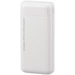 リン酸鉄モバイルバッテリー ホワイト PD/QC対応 22.5W オーム電機