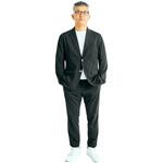 ALLESTサステナブル冬ベルベットタッチスーツ ブラック XS/S/M/L/XL/XXL スーツ メンズスーツ ラグジュアリースーツ 高級感 ベルベットタッチ 超微起毛 上品 フォーマル ビジネススーツ ディーエーピーネットワーク