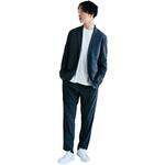 ALLESTサステナブル春夏スーツ グレー XS/S/M/L/XL 植物由来スーツ 次世代スーツ 高伸縮スーツ 360度ストレッチ パジャマ感覚 シルクタッチ 究極の肌触り 軽量スーツ パッカブルスーツ ディーエーピーネットワーク