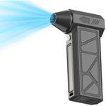 電動エアダスター&ミニ掃除機 2WAY ブロワー 充電式 USB 4段階風力 コンパクト 軽量220g ノズル付き ディーエーピーネットワーク