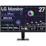 27インチ 液晶ディスプレイ(1920x1080/IPS/アンチグレア/D-Sub/HDMI/120Hz/3年保証) LG