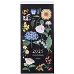 壁掛けカレンダー2025花イラスト ナカバヤシ