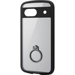 PM-P241TSLFCRBK Google Pixel 8a ケース ハイブリッド 衝撃吸収 軽量 薄型 リング付 背面クリア TOUGH SLIM LITE エレコム