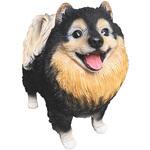 ガーデンオブジェ ポメラニアン (黒) 野川農園