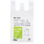 取っ手付ポリ袋 乳白 ハウスホールドジャパン