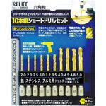 26835 六角軸ショートドリル(チタンコーティング) セット品 RELIEF