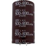 大型アルミ電解コンデンサ LHUシリーズ 日本ケミコン