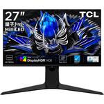 27インチ 量子ドットモニター(3840×2160/160Hz/HVAパネル/1400nit/ノングレア/HDR1400/PIP・PBP/HDMIx2・DP・Type-C90W/KVM/スピーカー/ピボット/高さ調整/スイベル/3年保証) TCL
