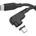 CIO-SLLMG-CC1-BK L字型マグネットシリコンケーブルCtoC 100W 1m ブラック CIO
