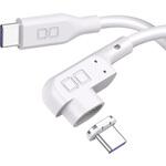 CIO-SLLMG-CC2-WH L字型マグネットシリコンケーブルCtoC 100W 2m ホワイト CIO