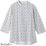 822152 7分袖綿ストレッチ後ろ長めTシャツ ケアファッション