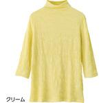 820728 7分袖シャーリングTシャツ ケアファッション