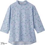 822154 7分袖後ろ長めTシャツ ケアファッション