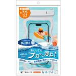 [AQUA Shield] スマートフォン用防水ケース 水に浮くフローティングタイプ ホワイト トリニティ
