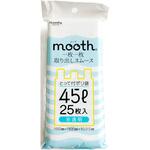 ムース 取り出しやすいとって付きポリ袋45L 半透明 25枚入 ニッコー