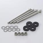 OILクーラーサイドボルトSET(ワッシャー/ラバー付) 10ROW 4PC ACTIVE(アクティブ)[バイク部品]