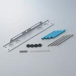 OILクーラー 汎用ステーSET ストレート 9-10R ACTIVE(アクティブ)[バイク部品]