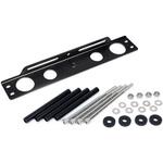 OILクーラー 汎用ステーSET ストレート 9-13R BLK仕様 ACTIVE(アクティブ)[バイク部品]