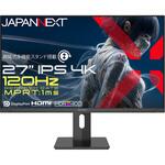 27型/3840×2160/HDMI×2、DP×2/ブラック/スピーカー有/2年保証 JAPANNEXT