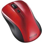 Bluetoothマウス BlueLED 3ボタン 静音 レッド BUFFALO(バッファロー)