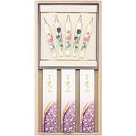 銘香芝山 桐箱 絵ろうそく5本セット 日本香堂