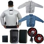 空調エアコン服 ジャケットタイプ エアコンファン付き ファンバッテリーセット さくら電子