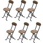 YSWO-12×6pcs 木製折畳チェア(背あり)×6脚 AIS (エイ・アイ・エス)
