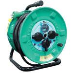 【レンタル】電工ドラム30M防雨型アースブレーカー付NPW-EB33 グリーンクロス