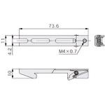 JX-DR-M マニホールドコントローラ JXD1-M□ SeriesアクチュエータケーブルDINレール取付用金具 SMC