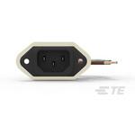 3EJT8F TE Connectivity IECインレット フランジマウント 3A 250 V ac， 3EJT8F TE CONNECTIVITY