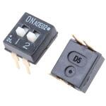 ADE02A04 TE Connectivity ディップスイッチ， 拡張スライド， SPST TE CONNECTIVITY