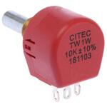TW1103KA TE Connectivity ポテンショメーター， 10kΩ， 1W TE CONNECTIVITY
