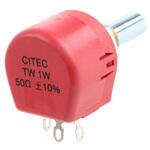TW1500KA TE Connectivity ポテンショメーター， 50Ω， 1W TE CONNECTIVITY
