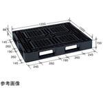 JL-D4-1210G ダ-クブル- リスパレット JLタイプ タイプ：片面使用型 D-デッキボードタイプ 裏・穴 外寸 mm ：1200×1000×150 岐阜プラスチック工業(RISU/リス)