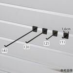 アクセサリー用フック 10本組 ブラック アズワン