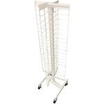 10195601 回転ネット什器 四面 白 TKN-4 キャスター付 フック40本付 ダイドーハント(大同製鋲所)