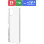 LN-24SQ2CSTCL AQUOS wish4 ソフトケース 「UTILO Soft」 クリア ストラップホール付 TPU LEPLUS NEXT