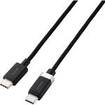 USB-C to USB-C ケーブル 片側磁石 固定 PD 60W メッシュ エレコム