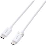 USB-C to USB-C ケーブル 片側磁石 固定 PD 60W メッシュ エレコム