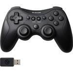 ゲームパッド PC用 ワイヤレス 2.4GHz XInput DirectInput 連射 13ボタン 充電式 有線対応 エレコム