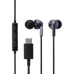 USB Type-C イヤホン 有線 カナル型 マイク付き 通話可能 DAC搭載 高音質 音量調節 1.2m エレコム