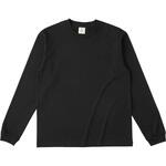 OGL914-BLK-XL オーガニックコットンロングスリーブTシャツ(リブ有) ブラック XL フェリック
