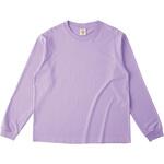 OGL914-LPL-S オーガニックコットンロングスリーブTシャツ(リブ有) ライトパープル S フェリック