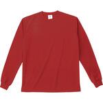 ファイバードライ ロングスリーブTシャツ レッド L フェリック