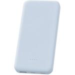 燃えにくいモバイルバッテリー 10000mAh ブルー  発火リスクを抑えた 半固体電池 PSE適合品 軽量 小型 防火 耐火 安心安全 LEPLUS NEXT