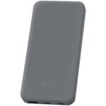 燃えにくいモバイルバッテリー「MOEZ」 10000mAh ダークグレー 発火リスクを抑えた 半固体電池 PSE適合品 軽量 小型 防火 耐火 安心安全 LEPLUS NEXT