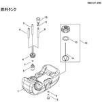 RM3127-2RD部品燃料タンク 新ダイワ